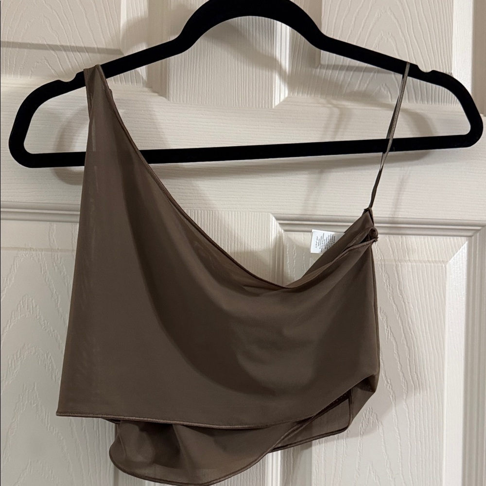 ALO Yoga Olive Tree Asymmetrical Camisole